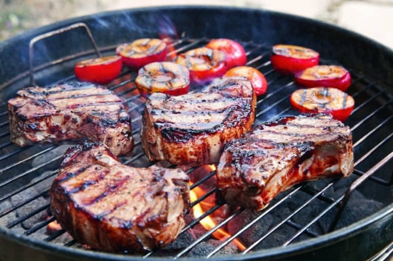 grilling on a bbq