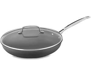 Product Image of Cuisinart 12” inch Chef's Classic Nonstick Hard-Anodized Skillet with Glass Cover